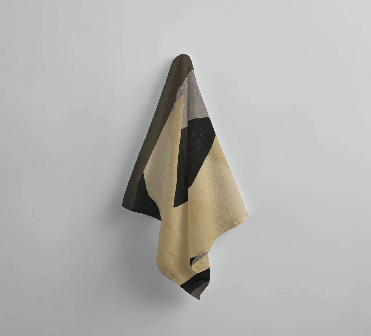 Textured large abstract 04 towel by Little Dean