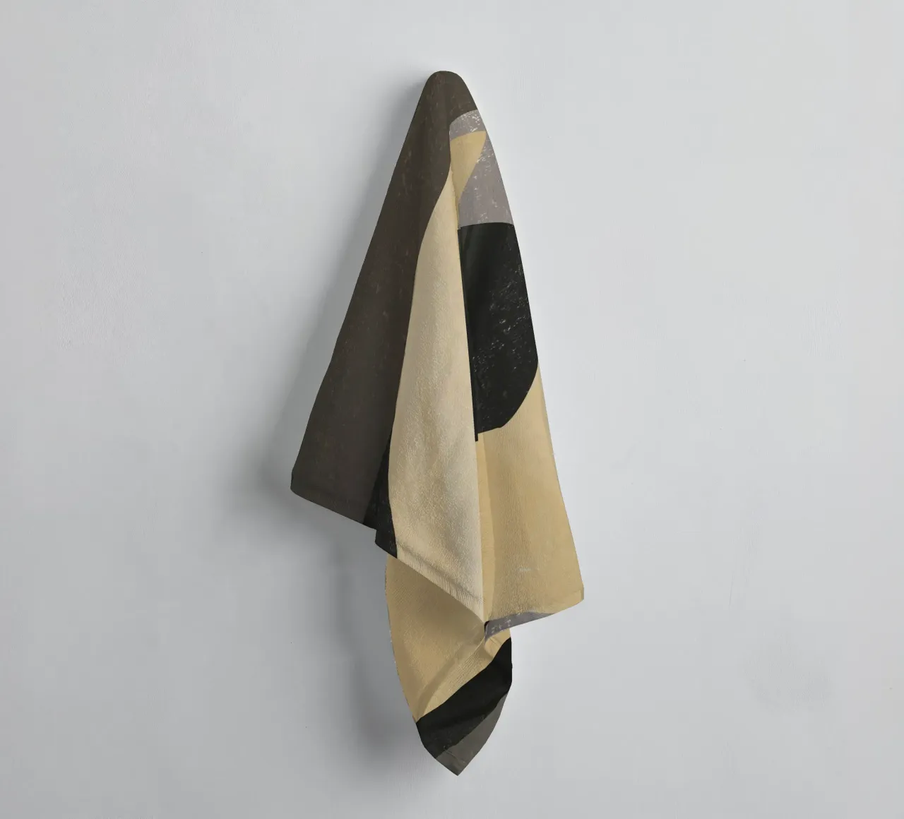Textured large abstract 04 towel by Little Dean