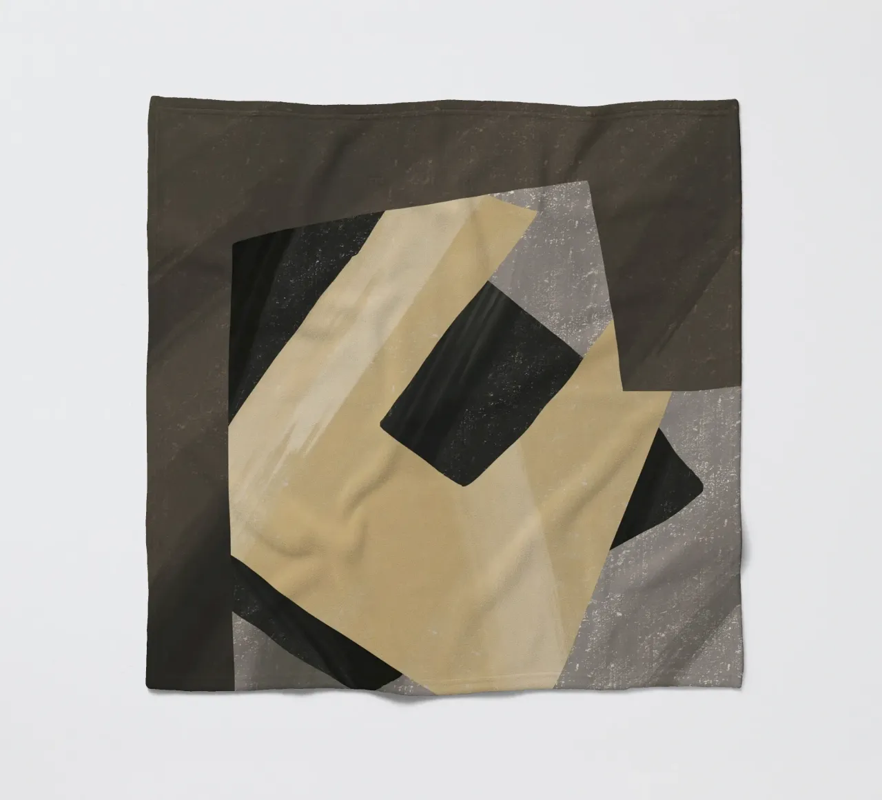 Textured large abstract 04 fleece blanket by Little Dean