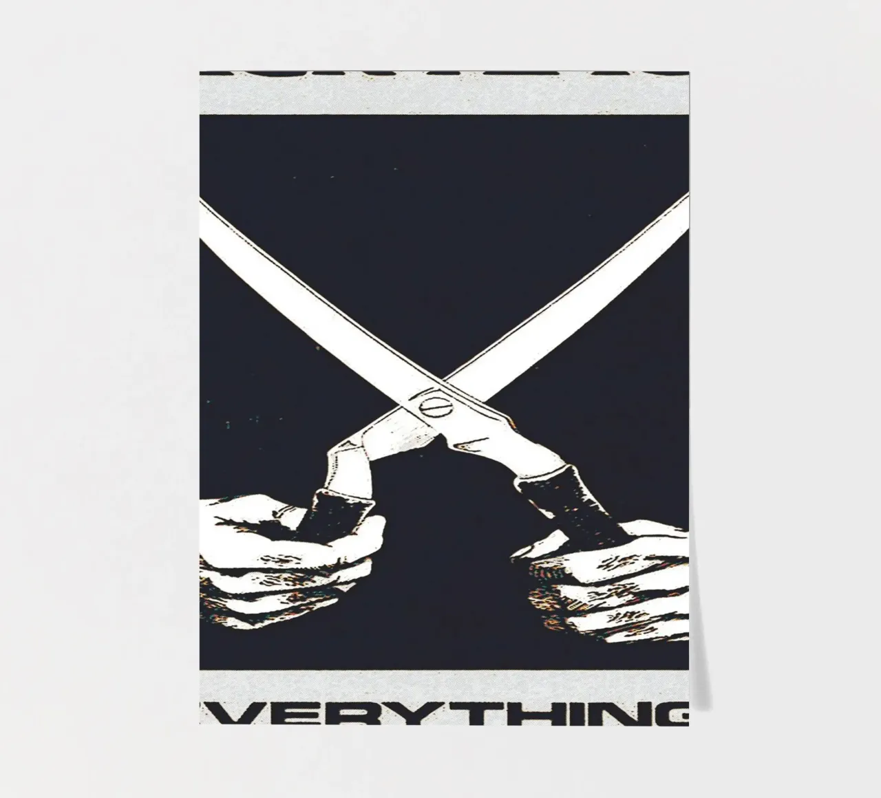 zwarte vlag band kunst stickervel van vanhesling