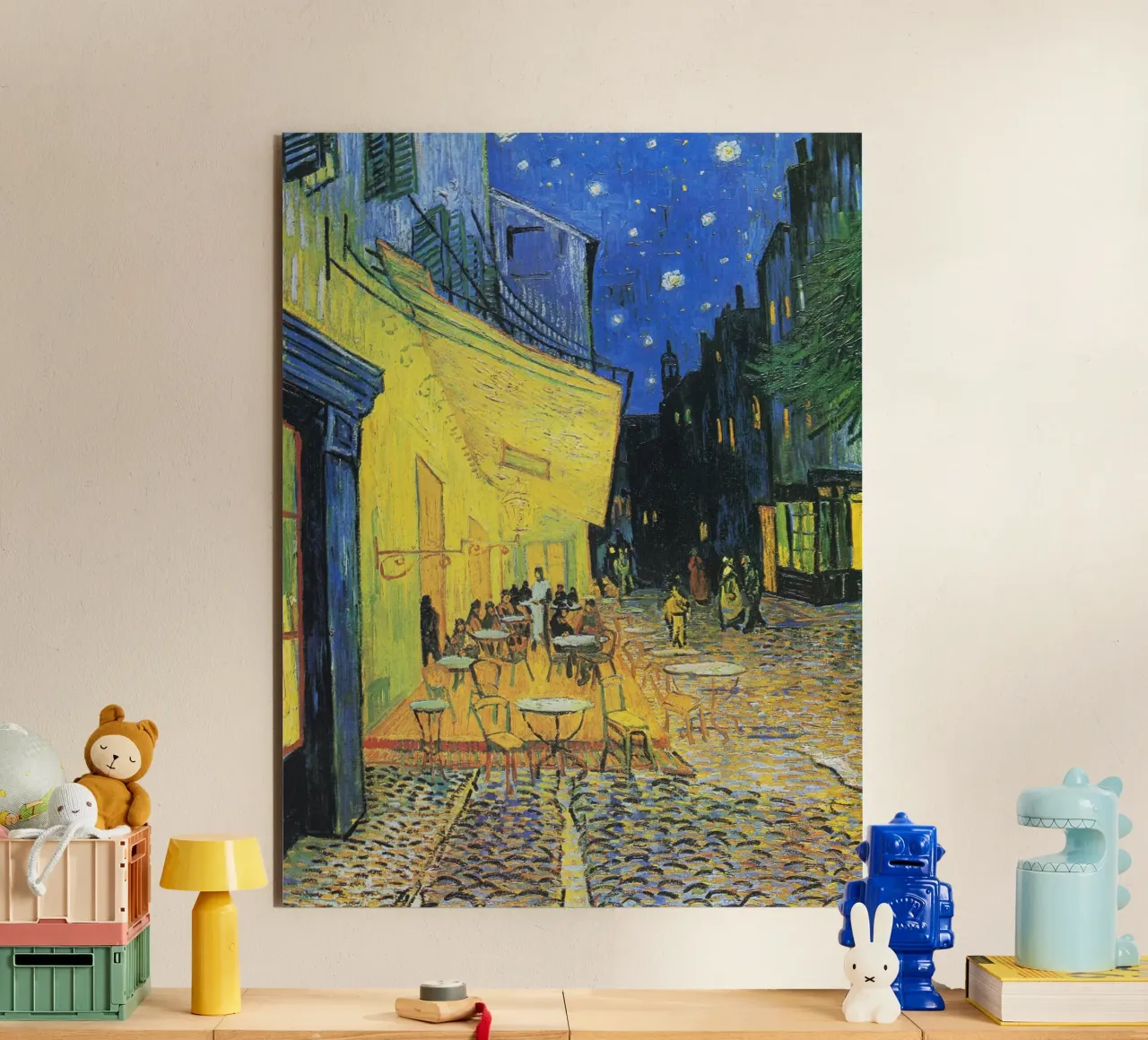 Terrazza del caffè di notte (1888) di Vincent van Gogh alluminio dibond da Art History