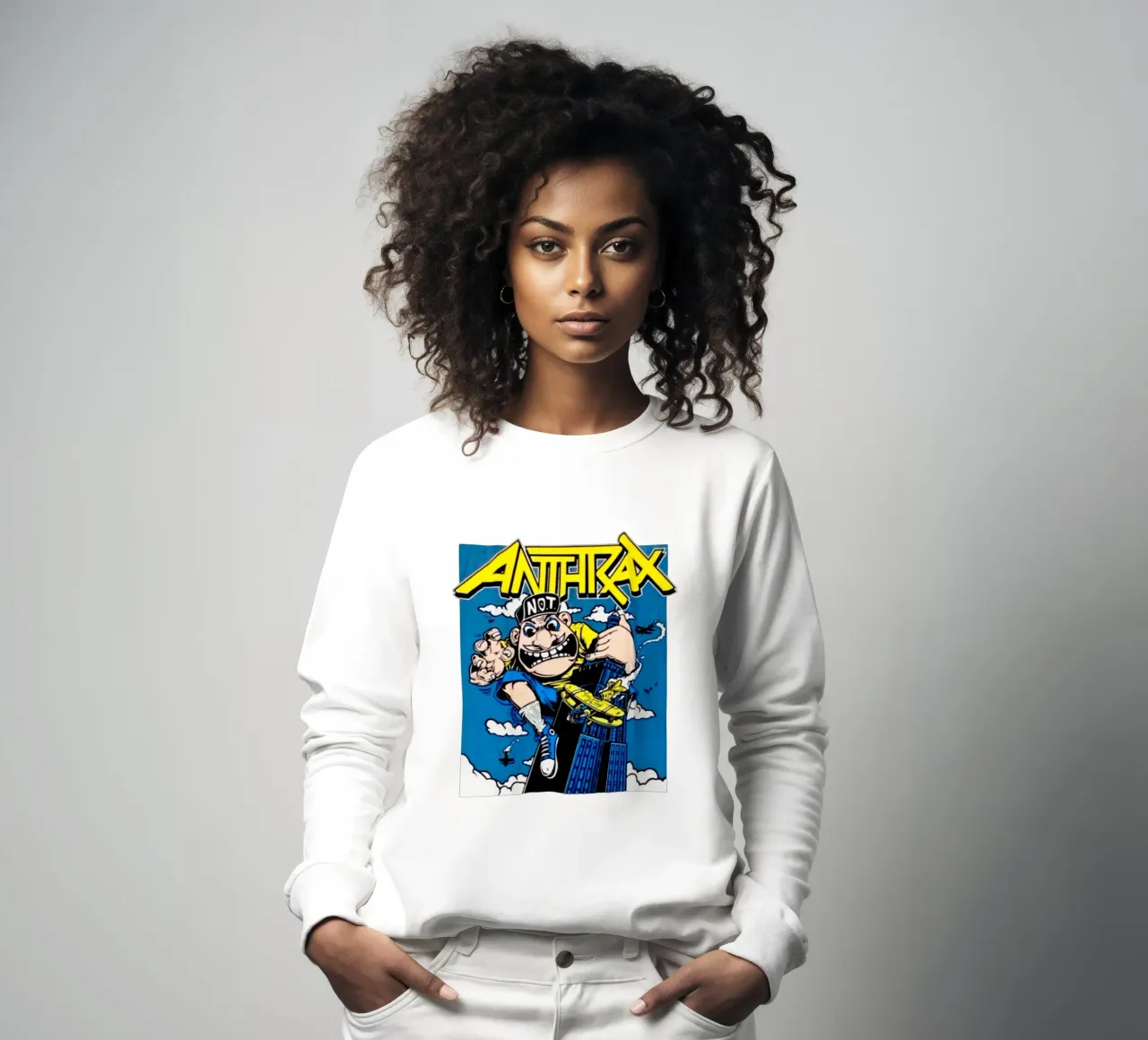 Stile classico dei cartoni animati - Anthrax Band felpa da https://www.juniqe.com/uk/shop/Henndraws
