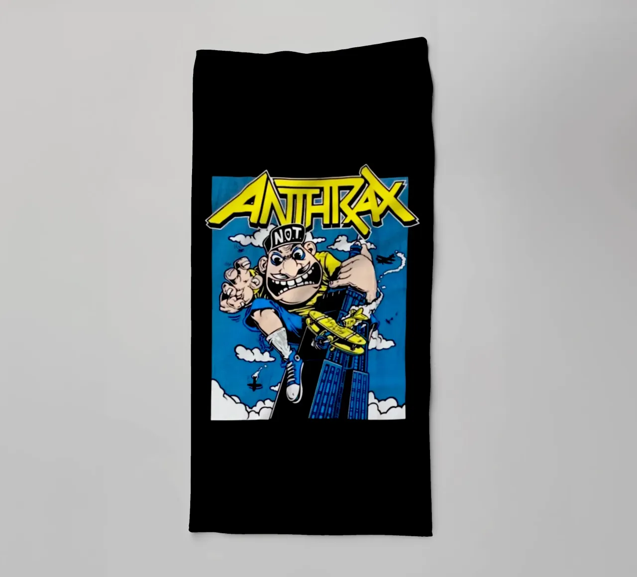 Classic Cartoon Style - Anthrax Band towel by https://www.juniqe.com/uk/shop/Henndraws