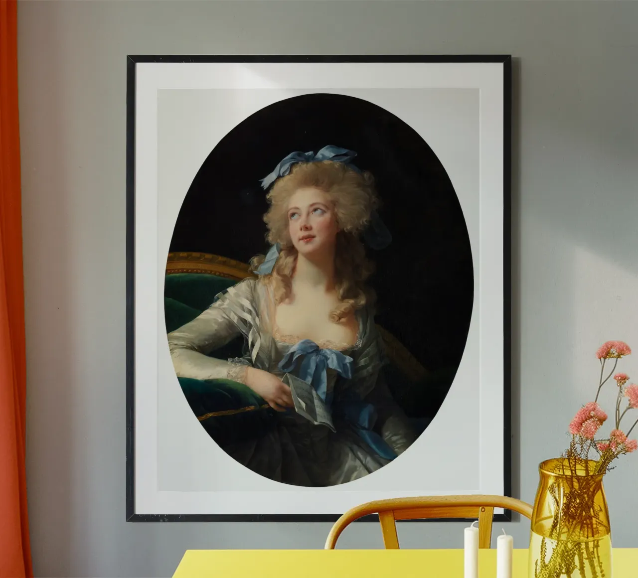 Ritratto di Madame Grand di Élisabeth Louise Vigée Le Brun poster con telaio in alluminio da Jolie Prints