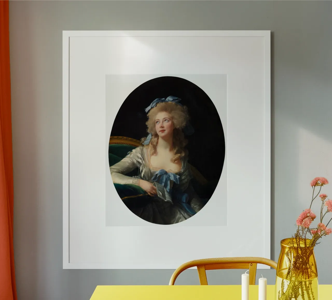 Ritratto di Madame Grand di Élisabeth Louise Vigée Le Brun poster con telaio in alluminio da Jolie Prints