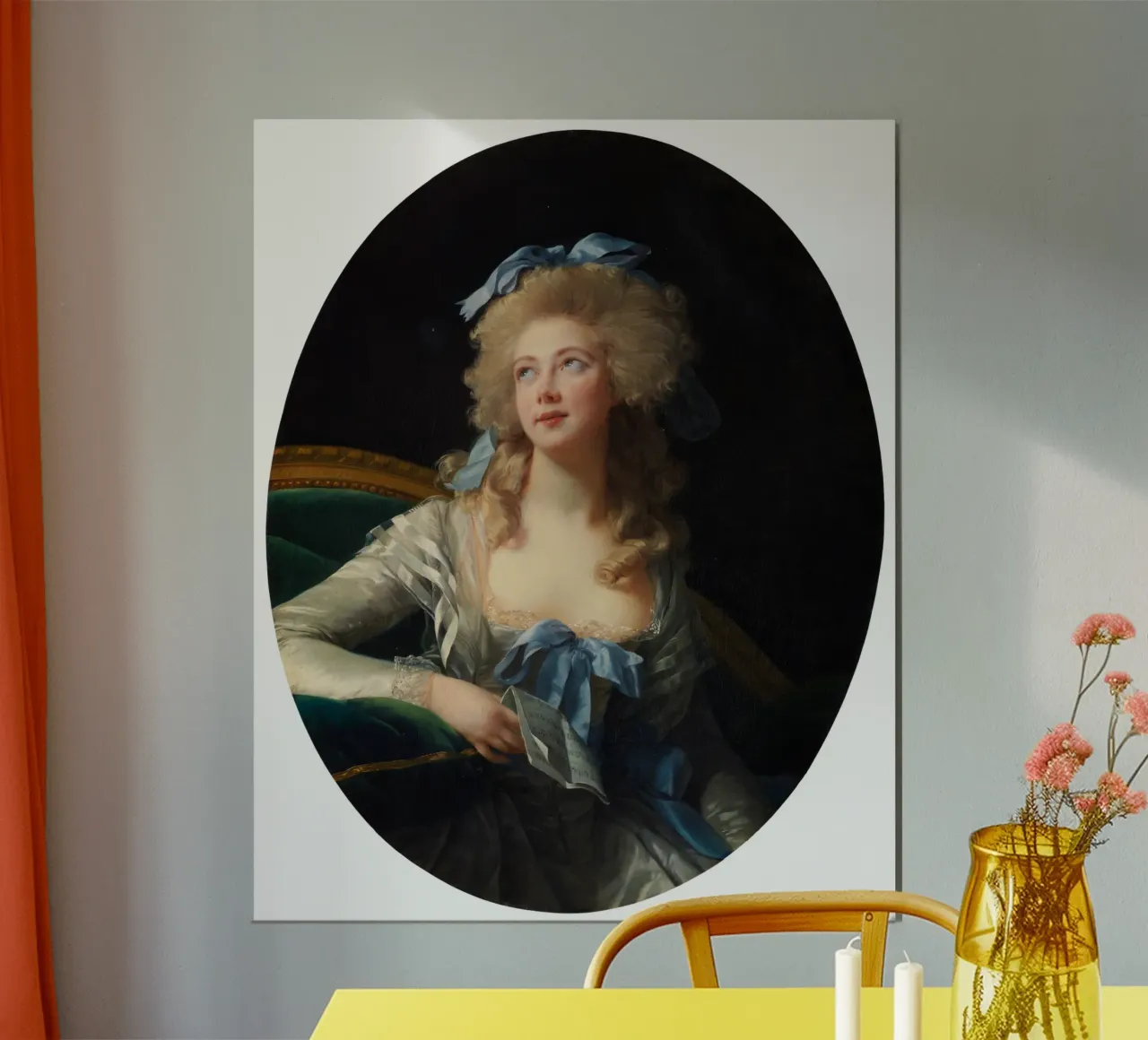 Ritratto di Madame Grand di Élisabeth Louise Vigée Le Brun poster con telaio in alluminio da Jolie Prints