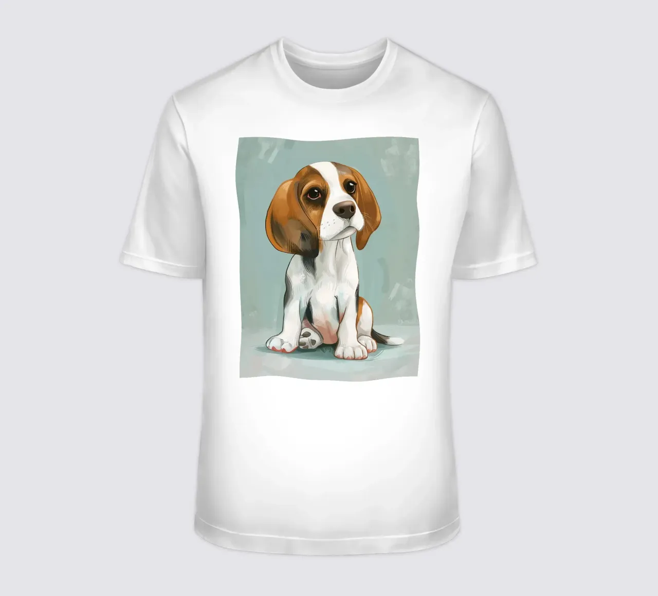 A charming portrait of a beagle, capturing its innocence t-shirt by DesignDoodle