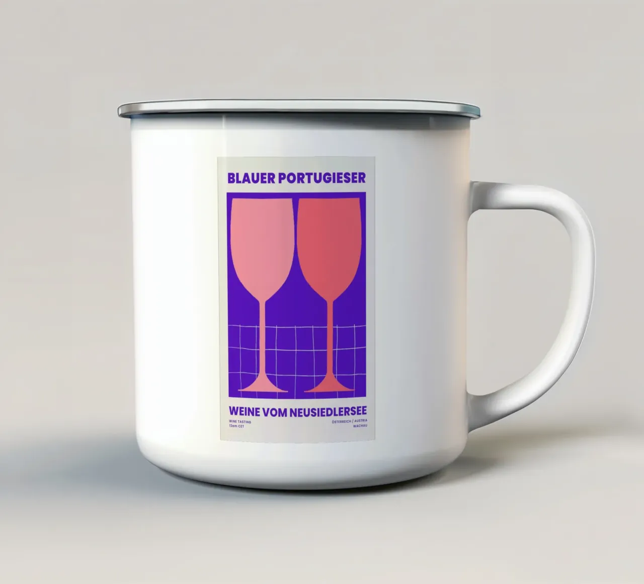 Blauer Portugieser tazza in smalto da Pure