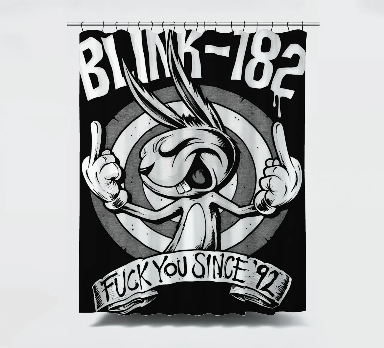 Blink-182-Bandgrafik Duschvorhang von vanhesling