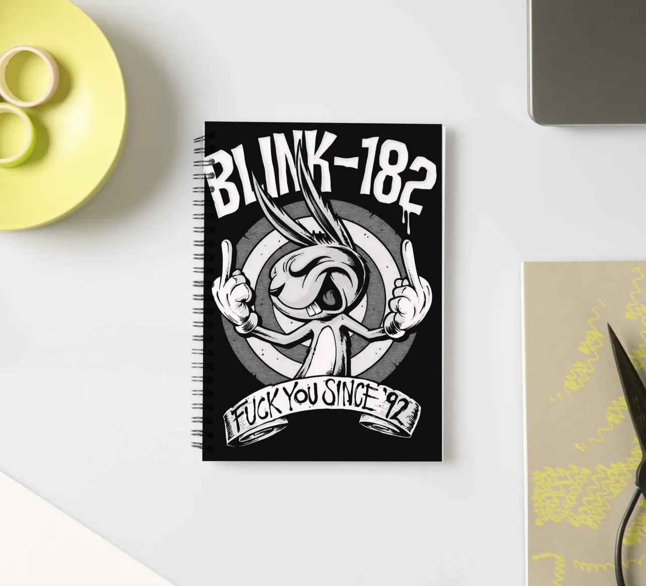 Art du groupe Blink-182 carnet à spirale de vanhesling