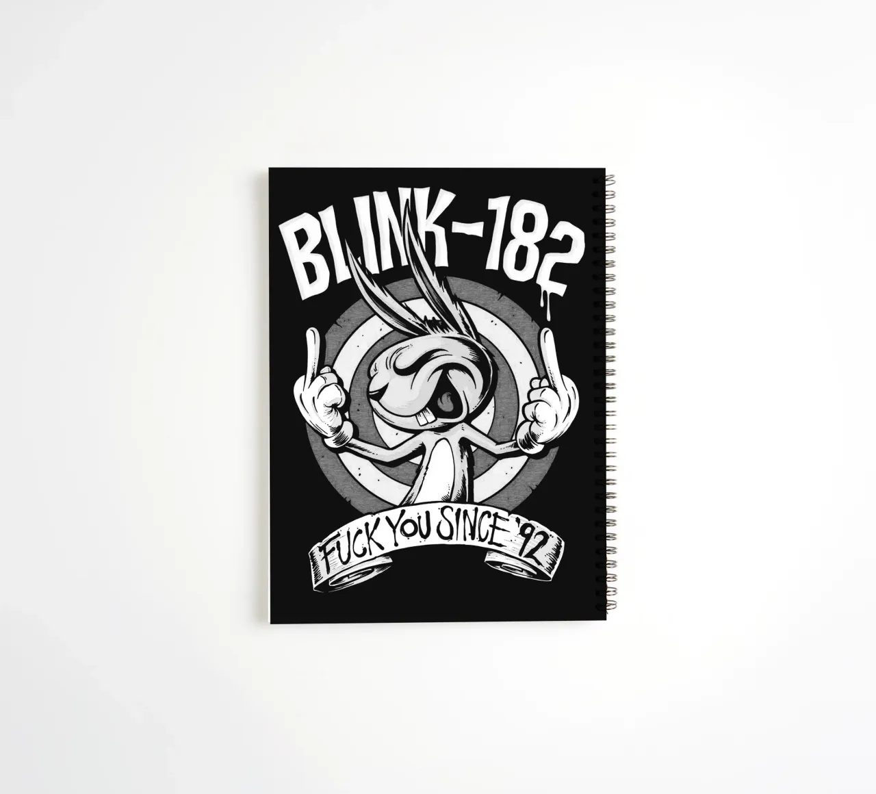Art du groupe Blink-182 carnet à spirale de vanhesling