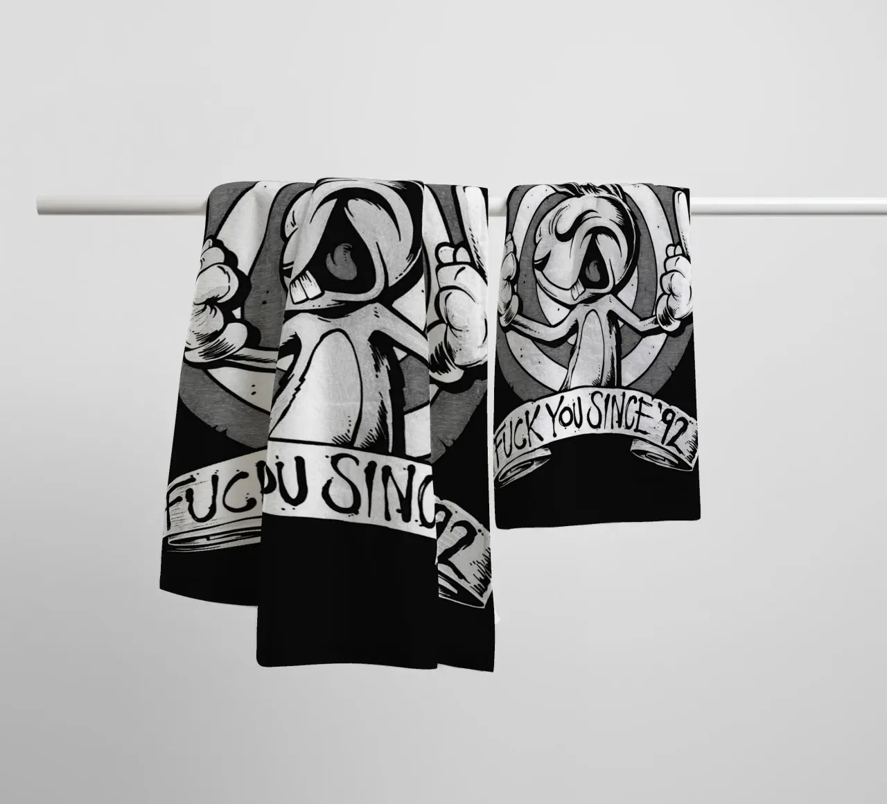 Art du groupe Blink-182 serviette de bain de vanhesling