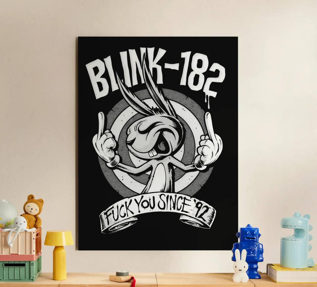 Art du groupe Blink-182 alu dibond de vanhesling