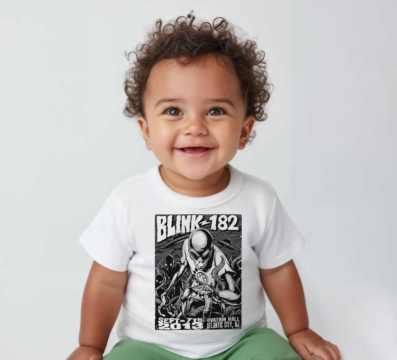 Blink-182 band art baby t-shirt by vanhesling
