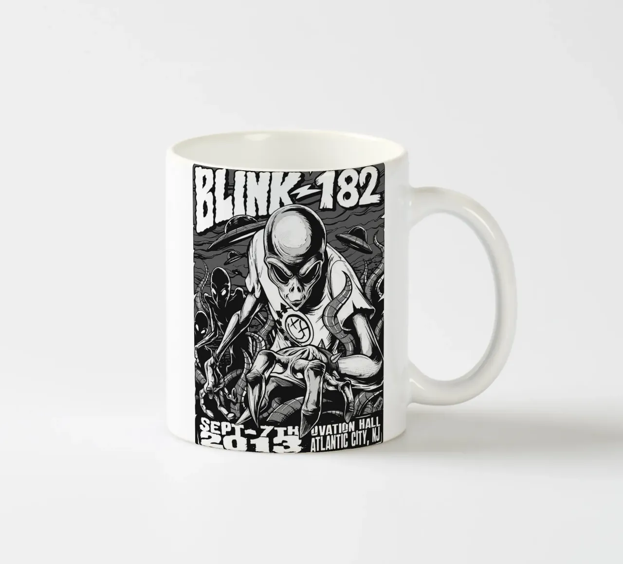 Art du groupe Blink-182 mug en céramique de vanhesling