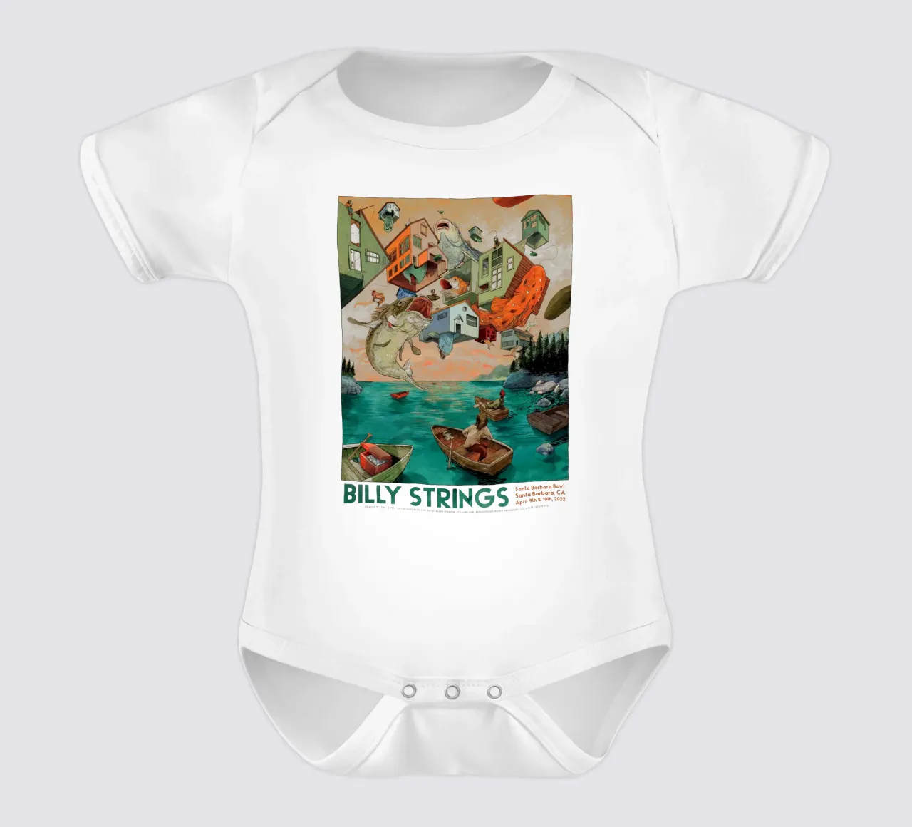 billy strings santa barbara body neonato maniche corte da martina