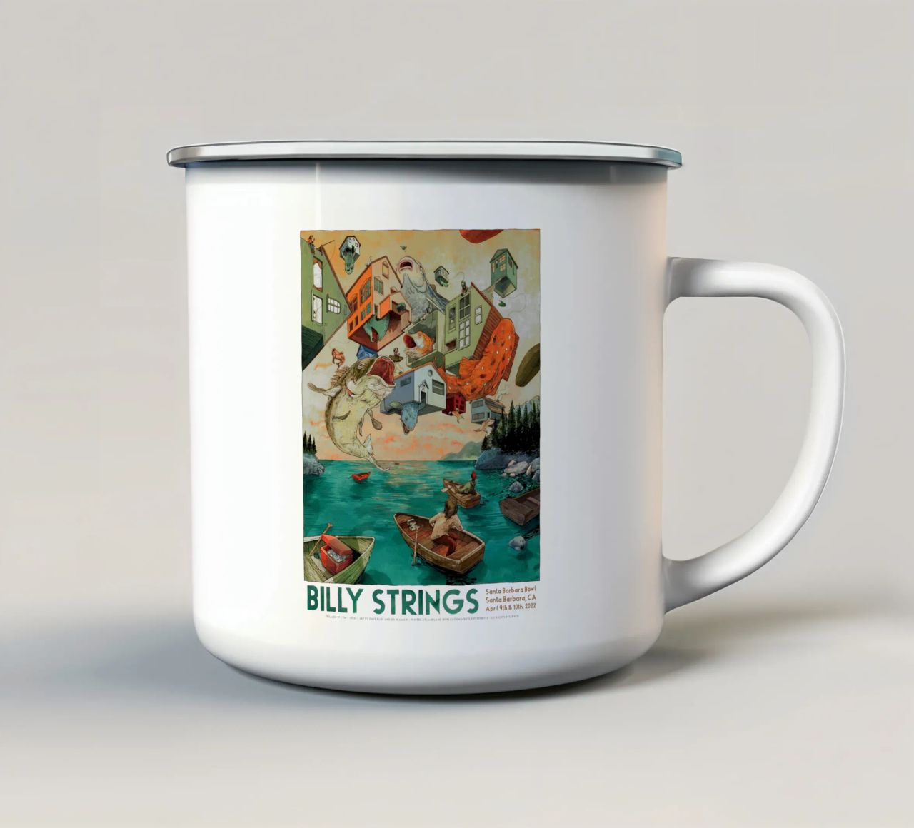 billy strings santa barbara tazza in smalto da martina