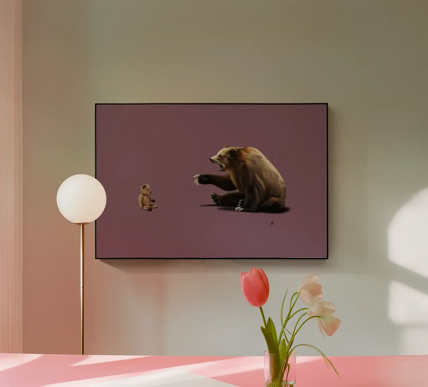 Brunt (Coloured) acrylic glass by Rob Art | Illustration