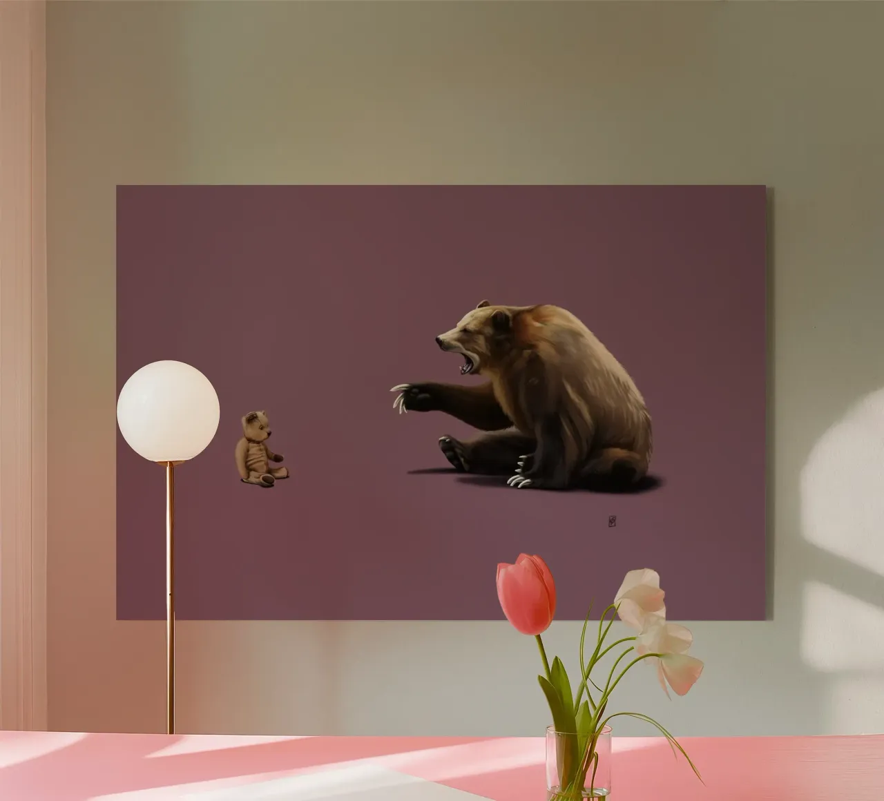 Brunt (Coloured) plexiglass da Rob Art | Illustration