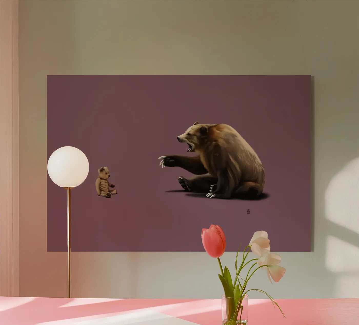 Brunt (Coloured) acrylic glass by Rob Art | Illustration