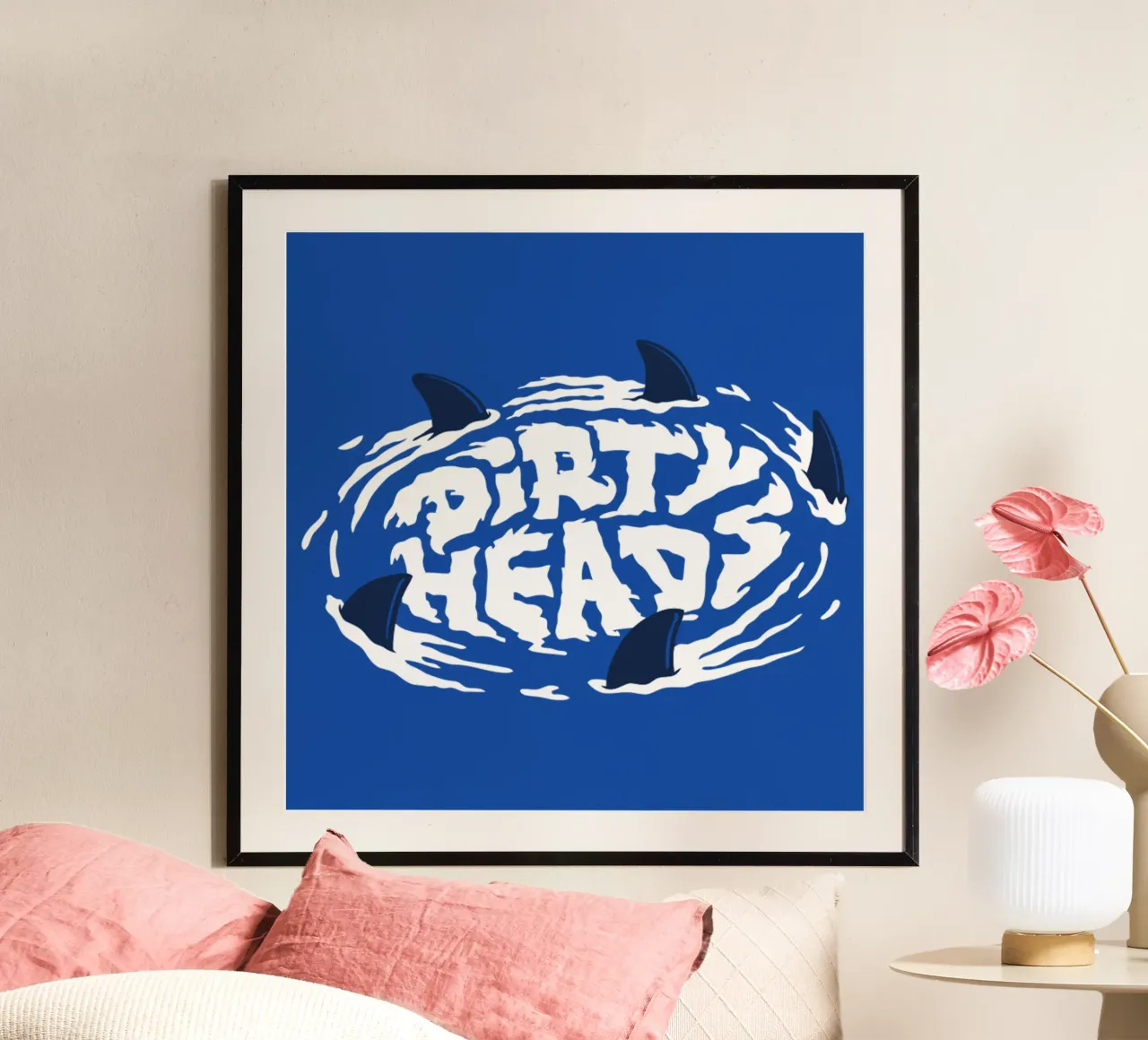 Dirty Heads poster with wooden frame by Gladysrg