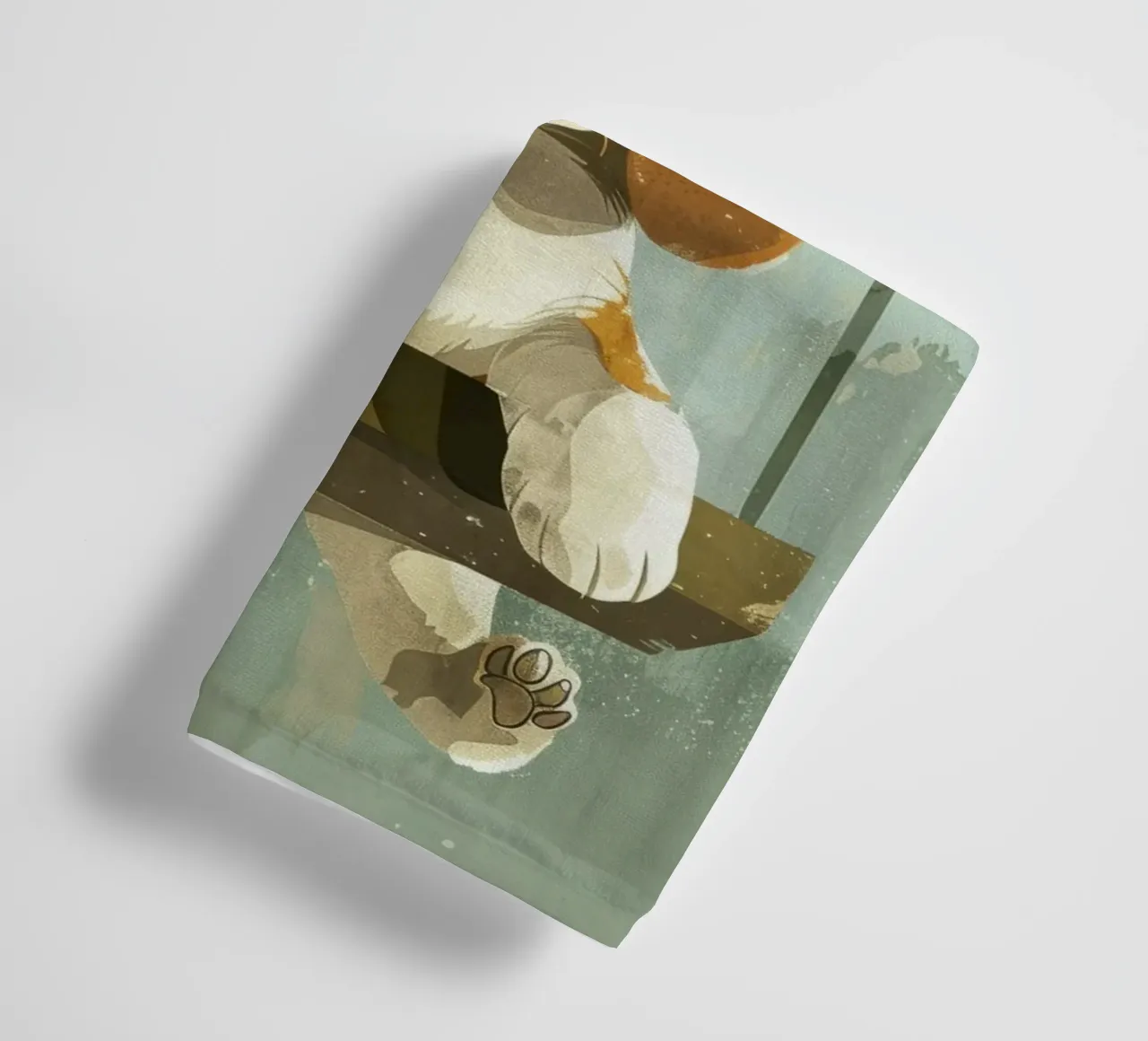 Un beagle giocherellone che si gode un giro in altalena, irradiando gioia asciugamano da bagno da DesignDoodle