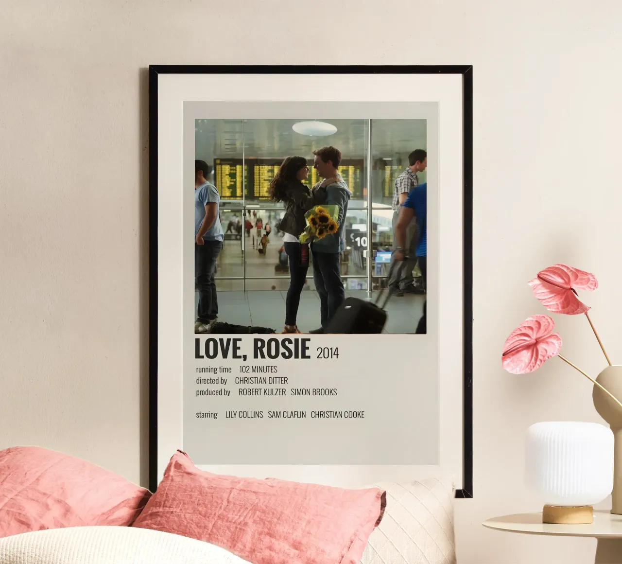 LOVE ROSIE 2014 poster con telaio in plastica da MVFminimalist
