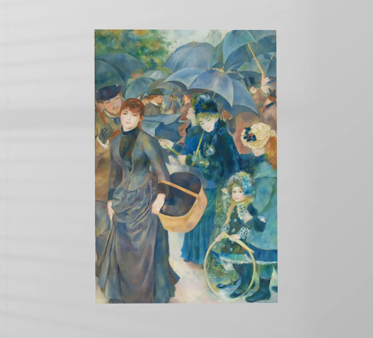 Gli ombrelli di Pierre-Auguste Renoir pellicola backlit da Art History
