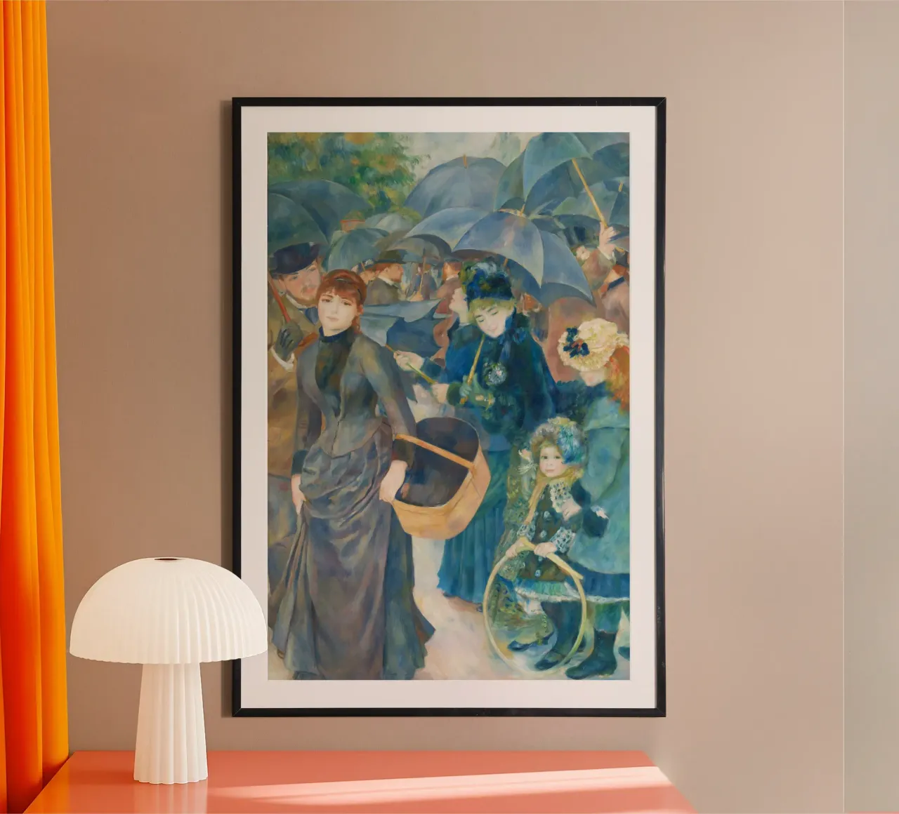 Gli ombrelli di Pierre-Auguste Renoir carta hahnemühle da Art History