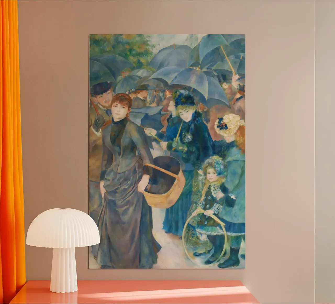 Gli ombrelli di Pierre-Auguste Renoir carta hahnemühle da Art History