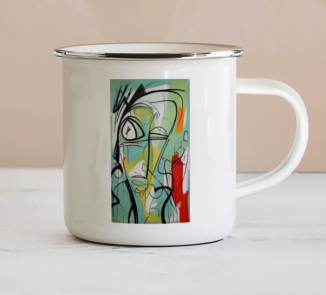 Wall-art by Imagine enamel mug by Imagine