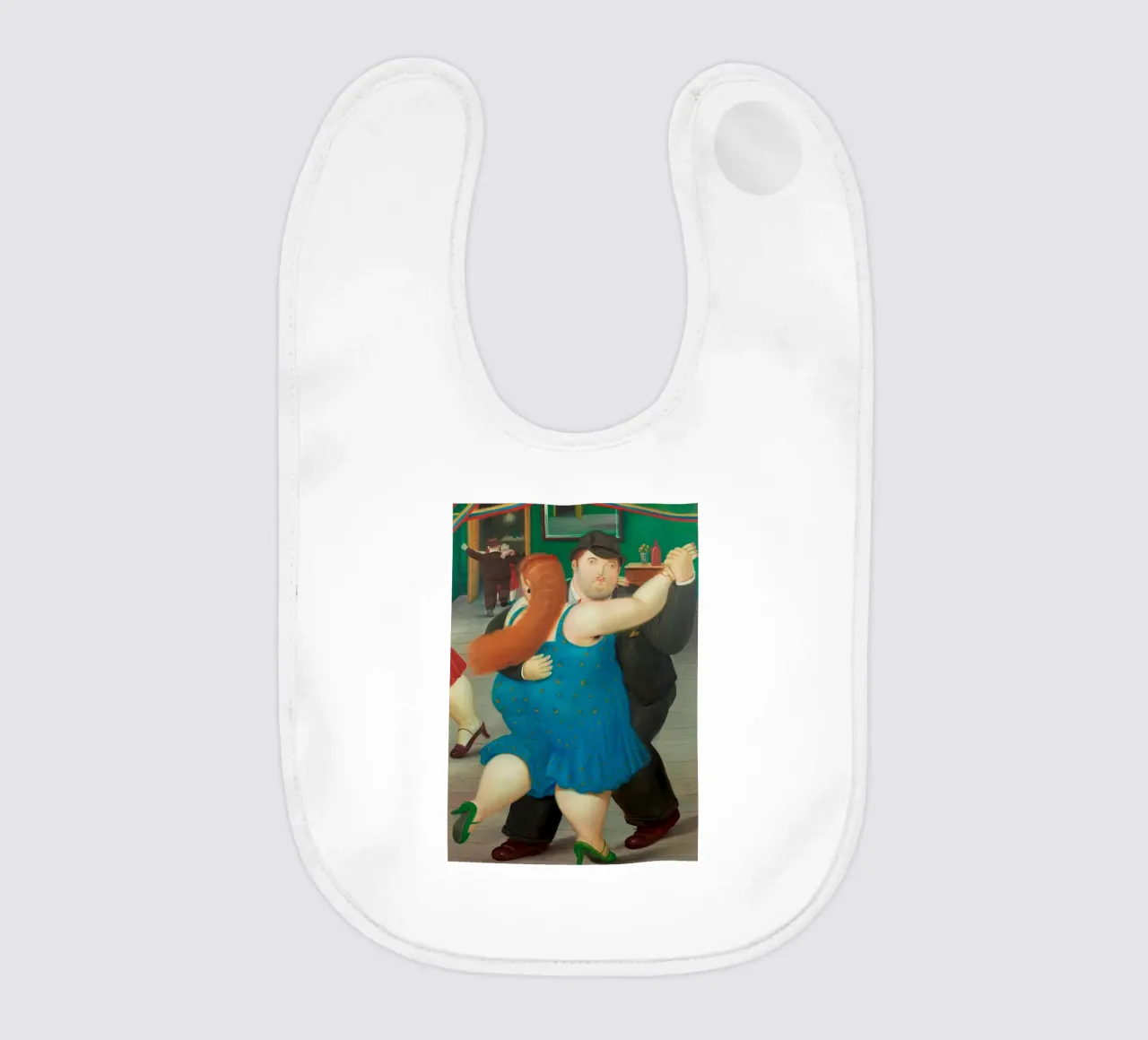 "Pareja Bailando" di Fernando Botero bavaglino da Classic Art Prints