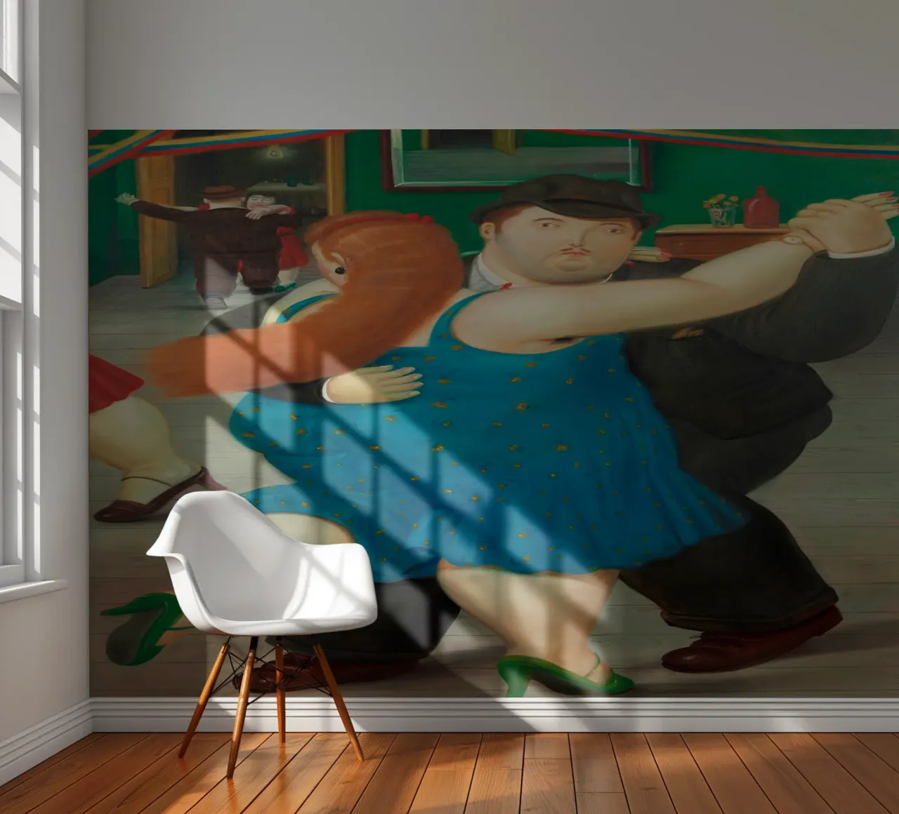 "Pareja Bailando" von Fernando Botero Fototapete von Classic Art Prints