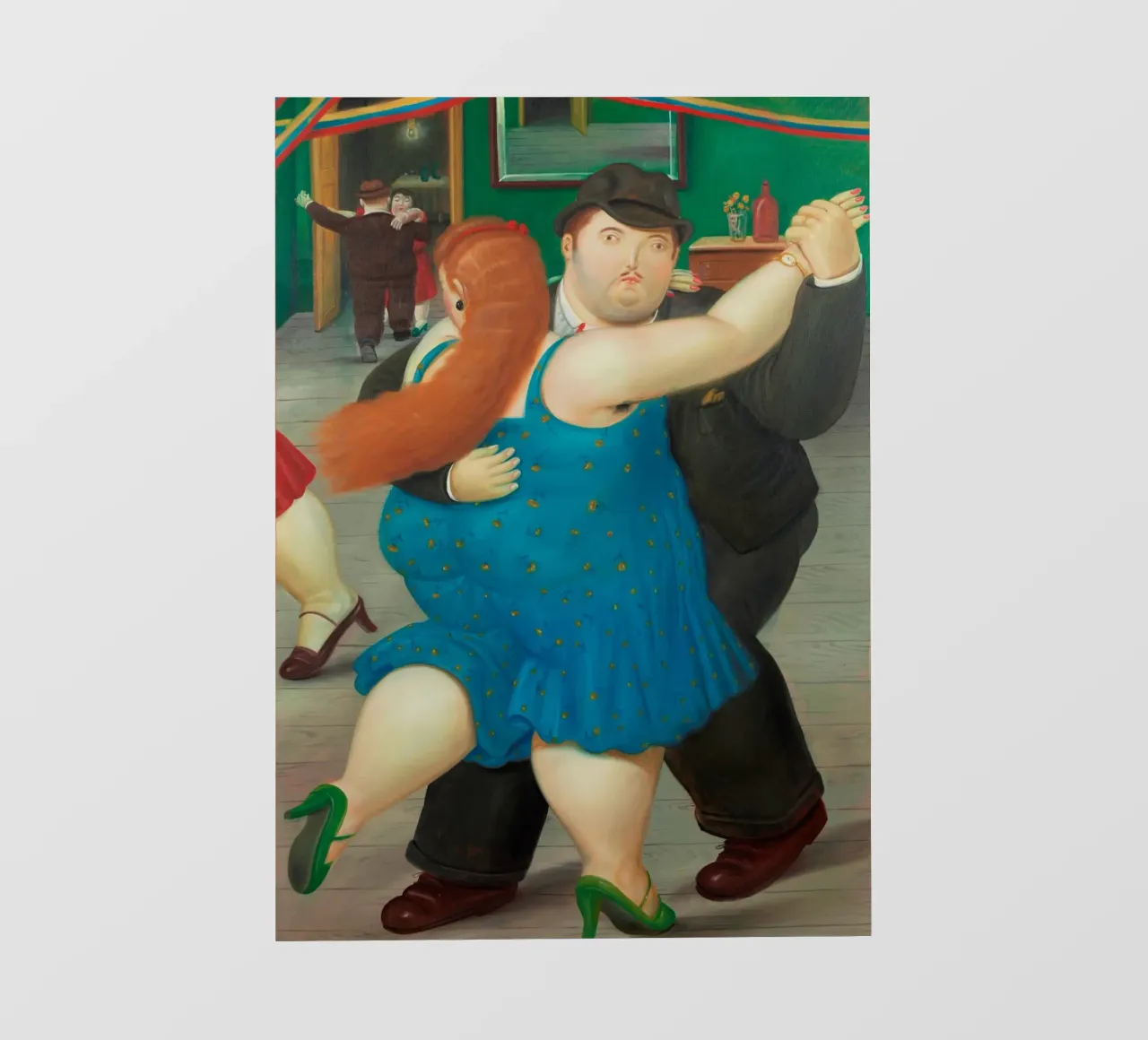 "Pareja Bailando" von Fernando Botero Fototapete von Classic Art Prints