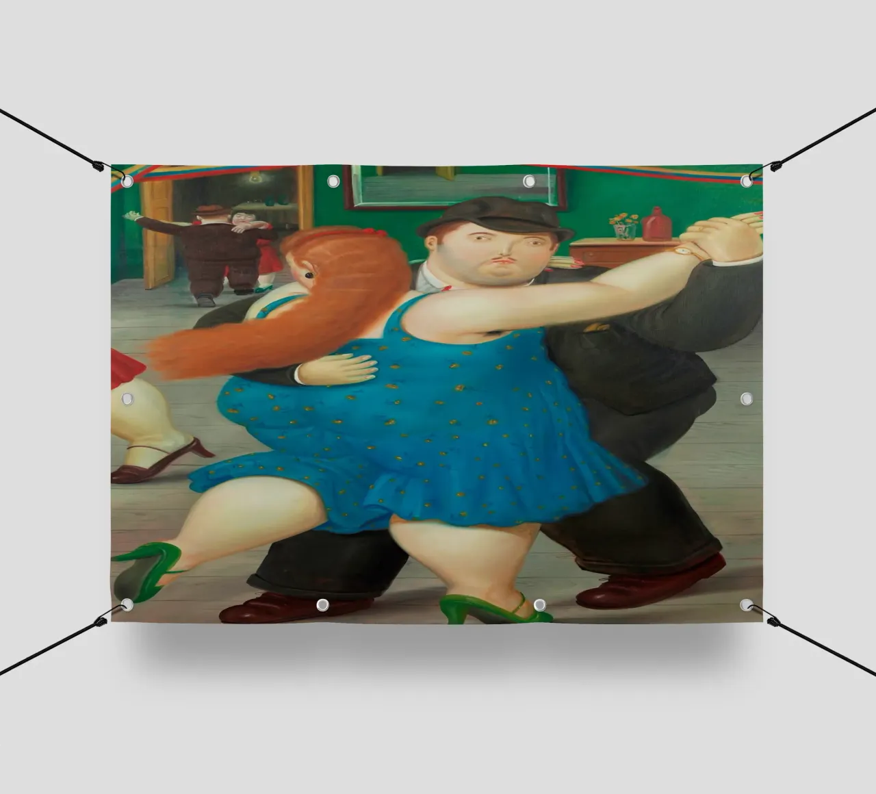 "Pareja Bailando" di Fernando Botero telo in pvc da Classic Art Prints