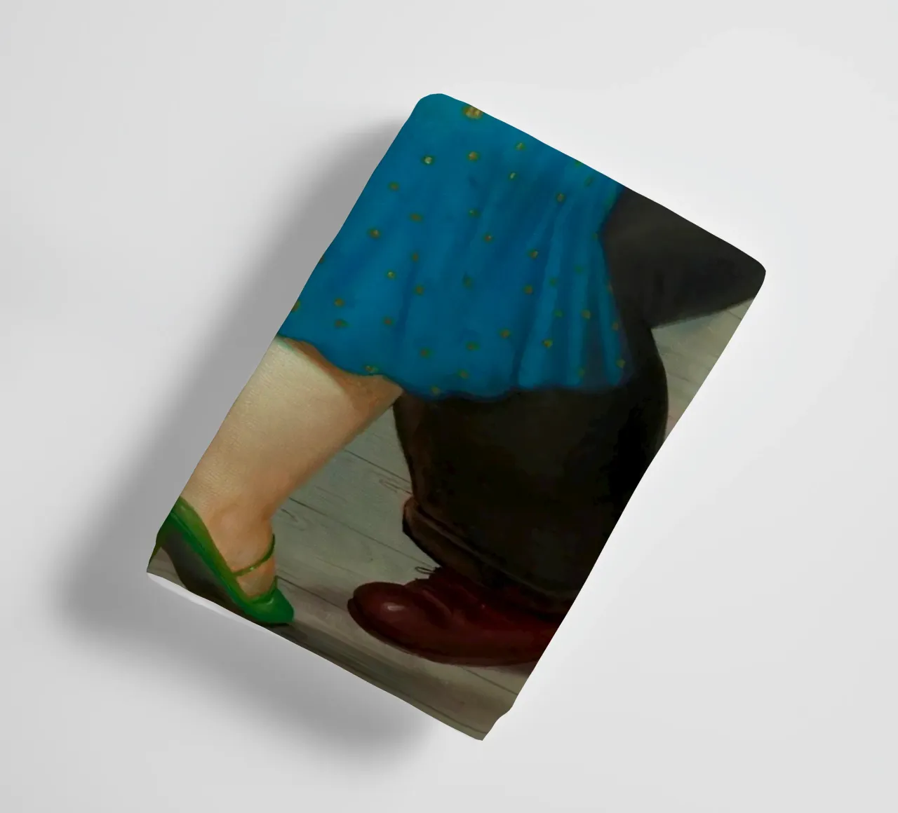 "Pareja Bailando" by Fernando Botero towel by Classic Art Prints