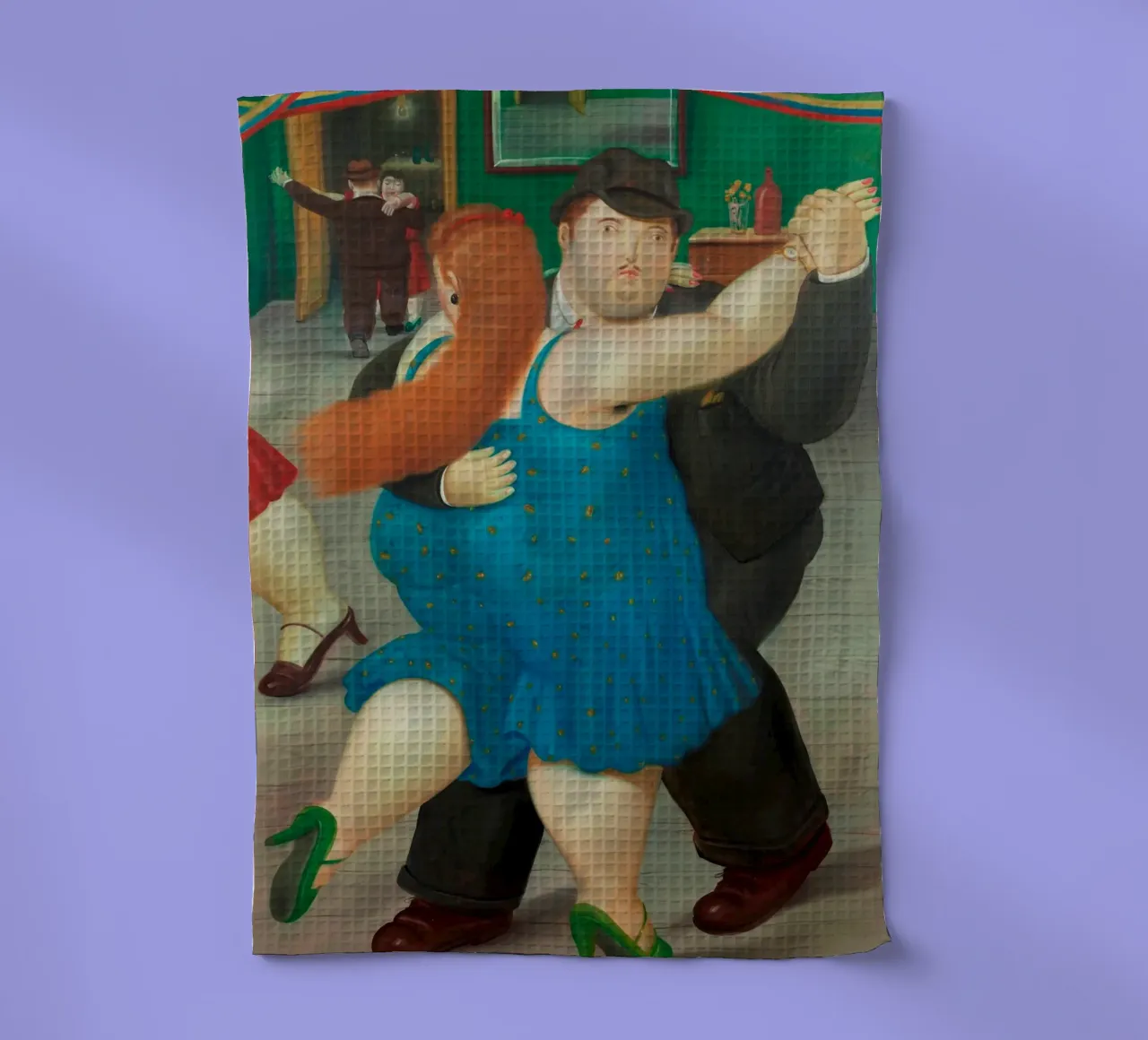 "Pareja Bailando" di Fernando Botero canovaccio da cucina da Classic Art Prints