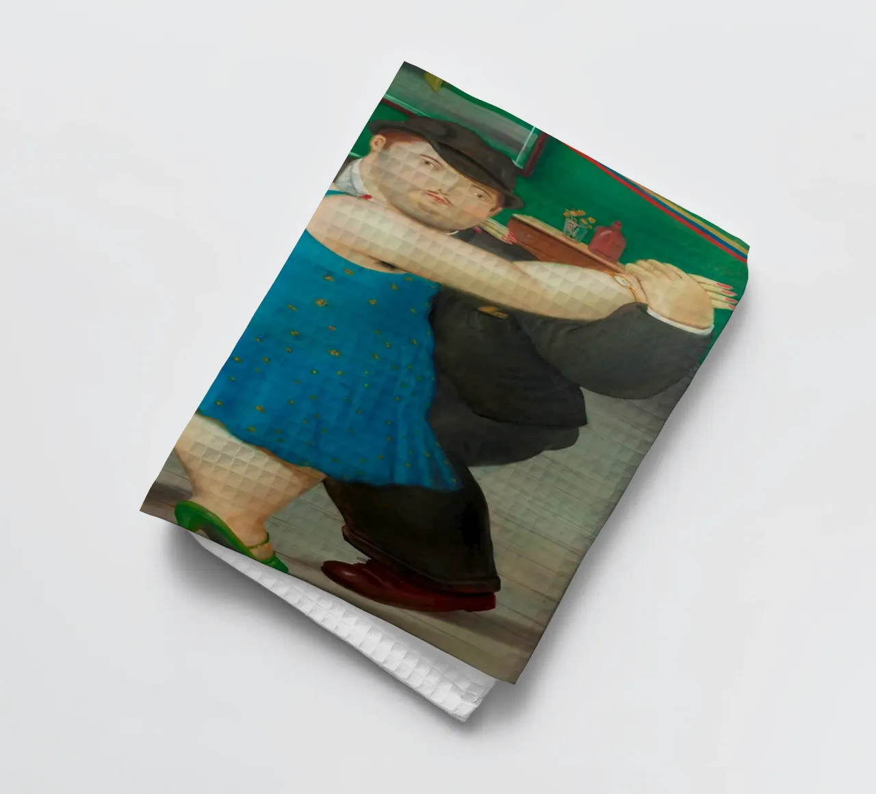 "Pareja Bailando" di Fernando Botero canovaccio da cucina da Classic Art Prints