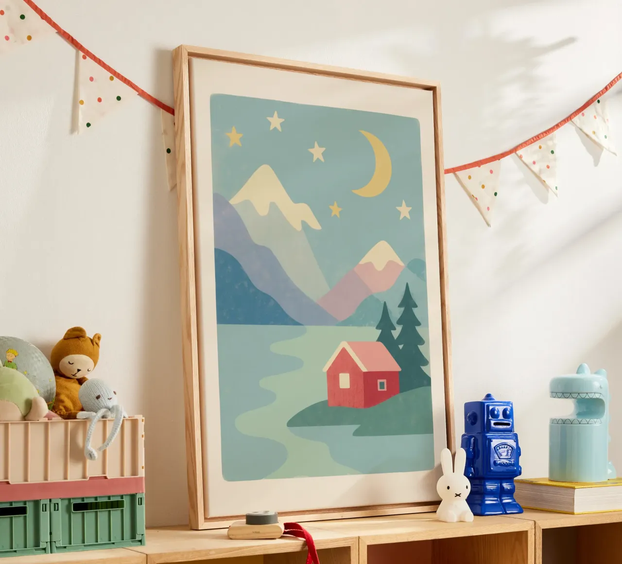 Sweden Impression tela con Cornice a cassetta da treechild