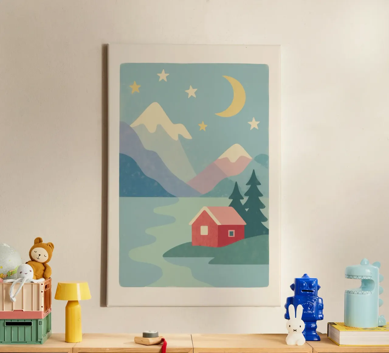 Sweden Impression tela con Cornice a cassetta da treechild