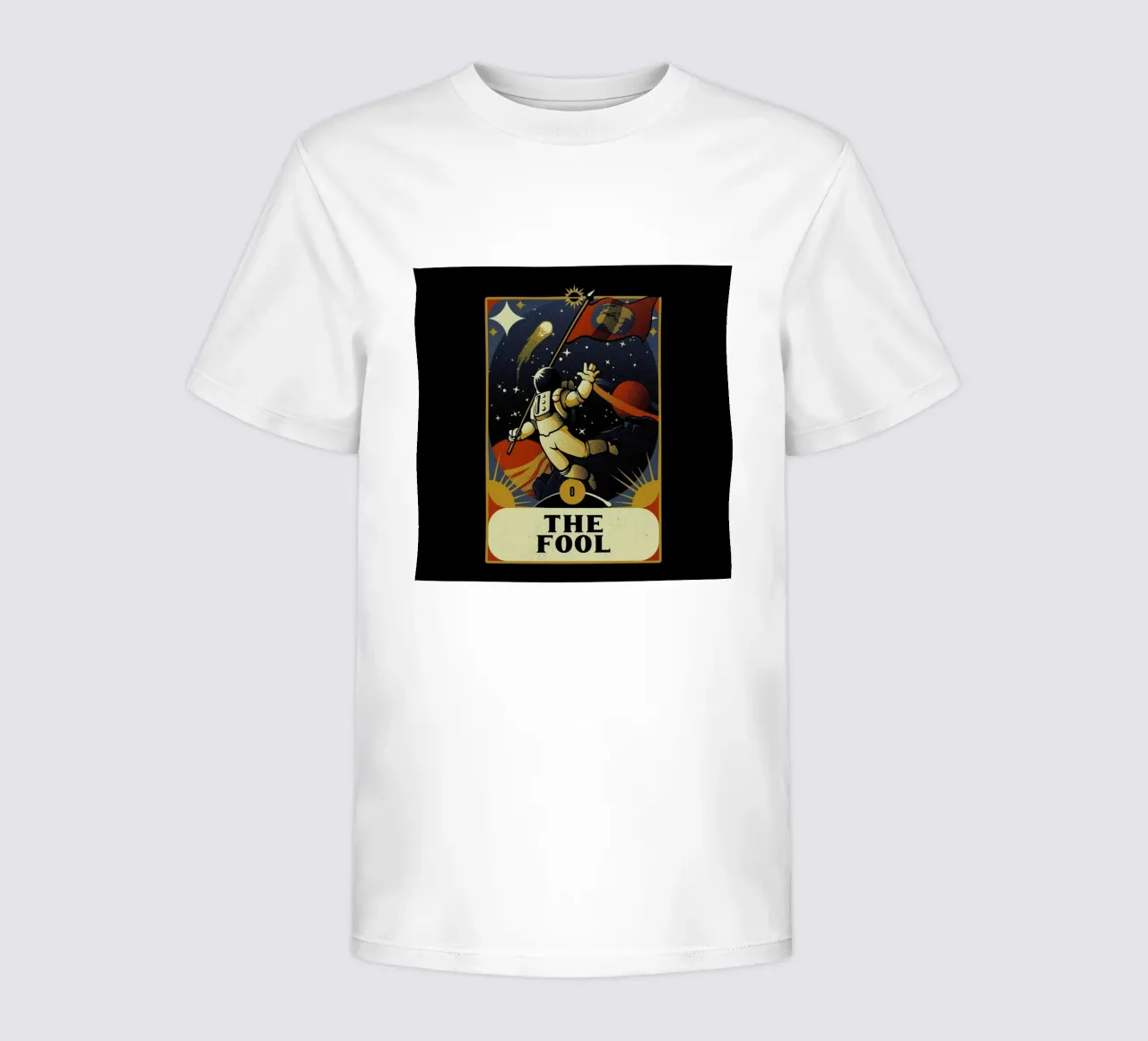 Astronaut Tarot Fool kids t-shirt by Tobe Fonseca