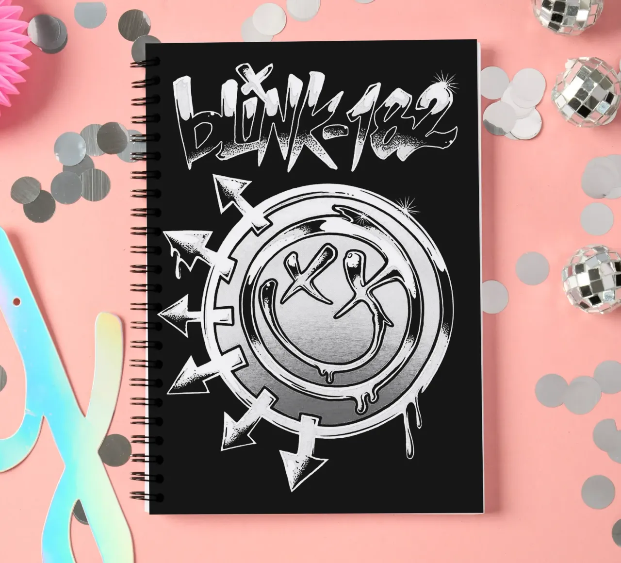 Art du groupe Blink-182 carnet à spirale de vanhesling
