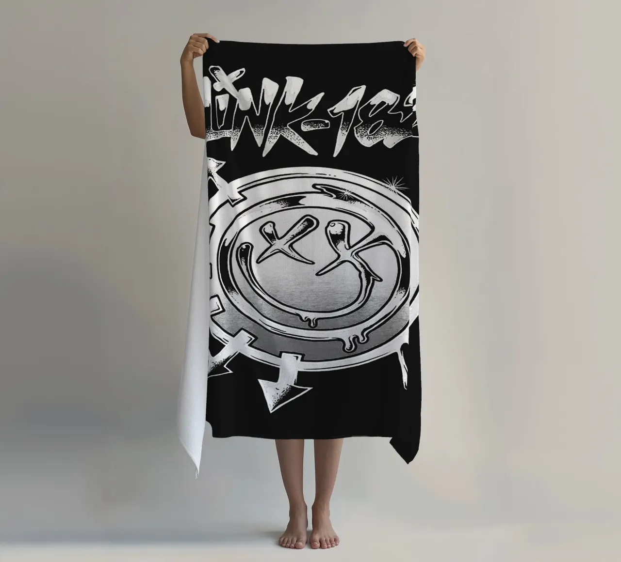 Arte della band Blink-182 telo mare da vanhesling