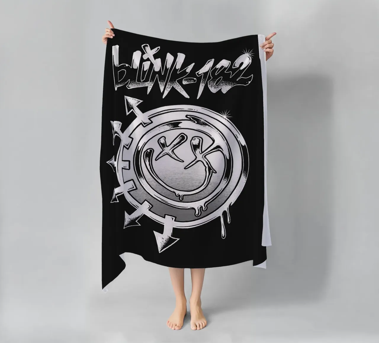Arte della band Blink-182 telo mare da vanhesling