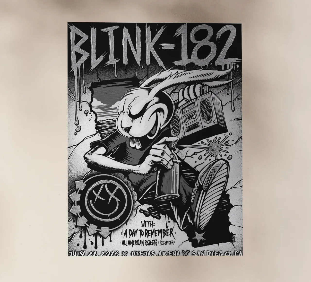 Arte della band Blink-182 pellicola backlit da vanhesling