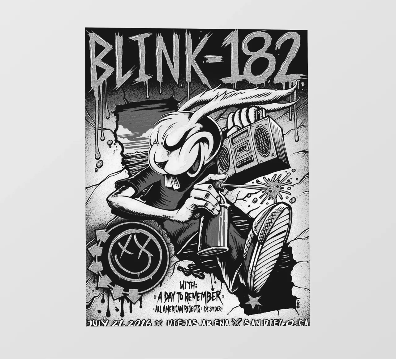Arte della band Blink-182 pellicola backlit da vanhesling