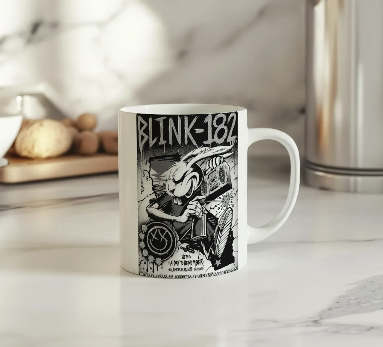 Art du groupe Blink-182 mug en céramique de vanhesling
