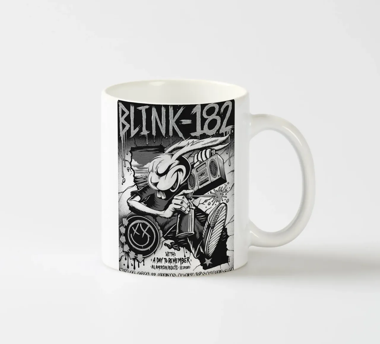Art du groupe Blink-182 mug en céramique de vanhesling