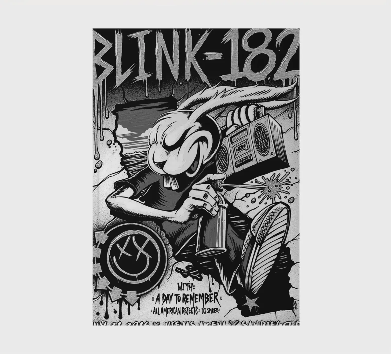 Art du groupe Blink-182 carnet de notes de vanhesling