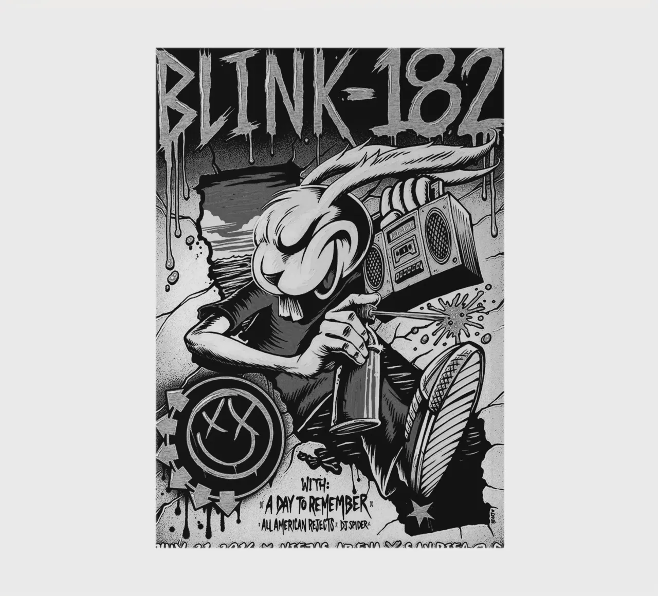 Art du groupe Blink-182 carnet de notes de vanhesling
